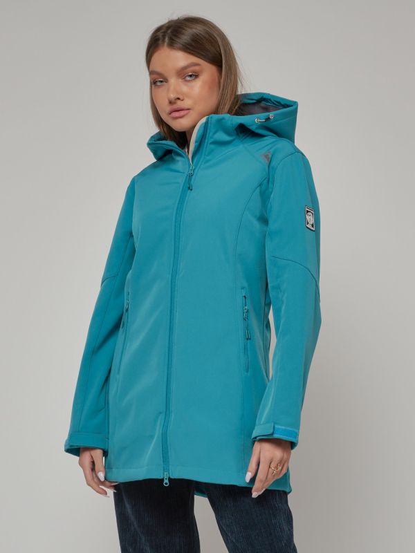 Women's windbreaker MTFORCE large size blue 22335S